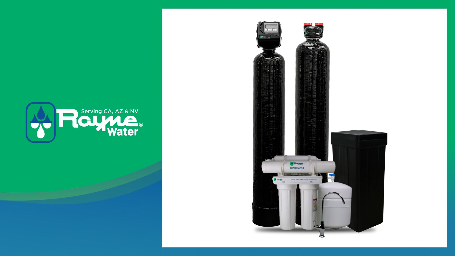 Rayne whole-house softener, carbon filter, and RO system for Phoenix homes