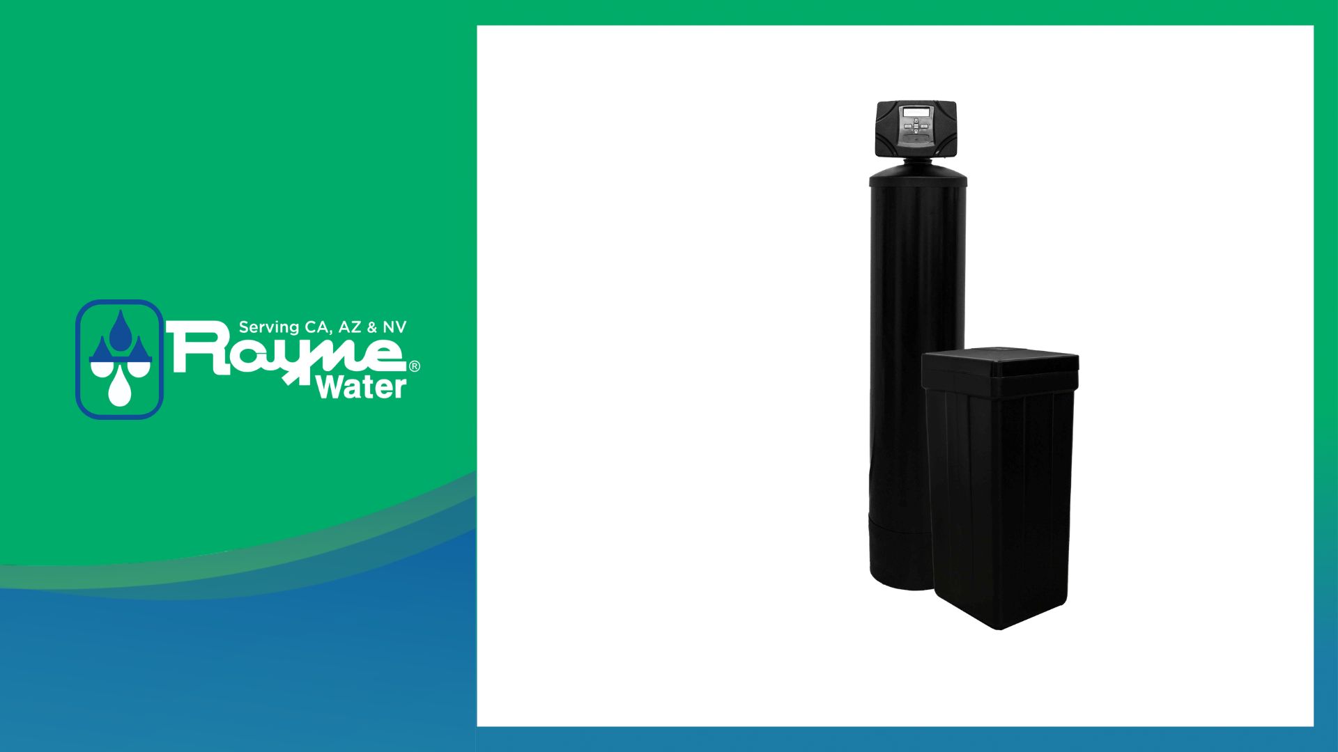 Rayne Protector salt-based water softener for Irvine hard water